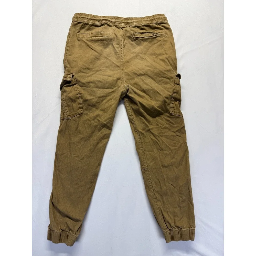 WXYZ Los Angeles Jogger Pants Mens Large‎ Khaki Cotton Tapered Leg Cargo Pockets